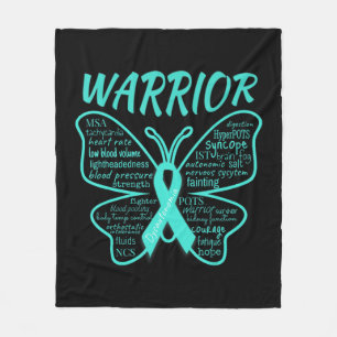 Dysautonomia Awareness POTS HyperPOTS NCS Warrior Fleecefilt