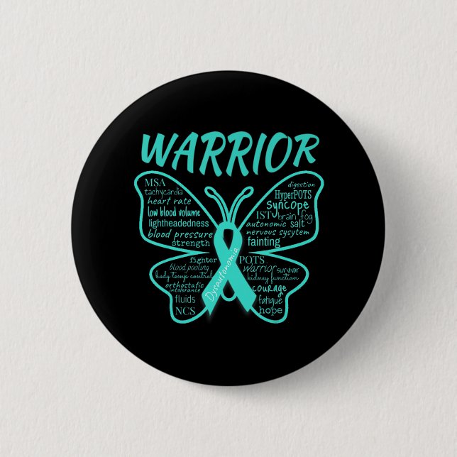 Dysautonomia Awareness POTS HyperPOTS NCS Warrior Knapp (Framsida)