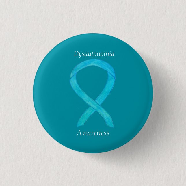 Dysautonomia Awareness Ribbon Angel Button Stift Knapp (Framsida)