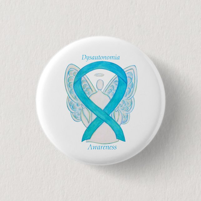 Dysautonomia Awareness Ribbon Angel Button Stift Knapp (Framsida)