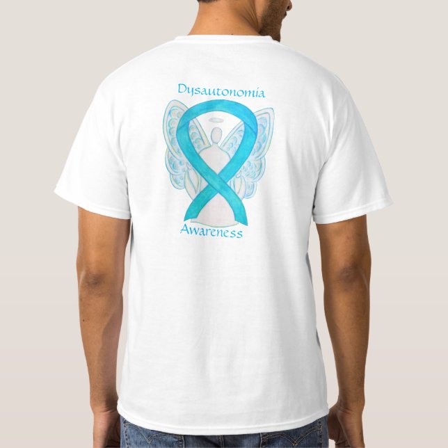 Dysautonomia Awareness Ribbon Angel Shirts T Shirt (Baksida)