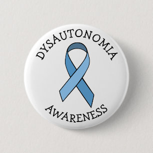 Dysautonomia Blue Awareness Ribbon Pin Knapp