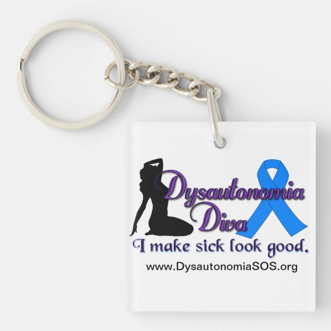 Dysautonomia Diva Keychain (Framsidan)