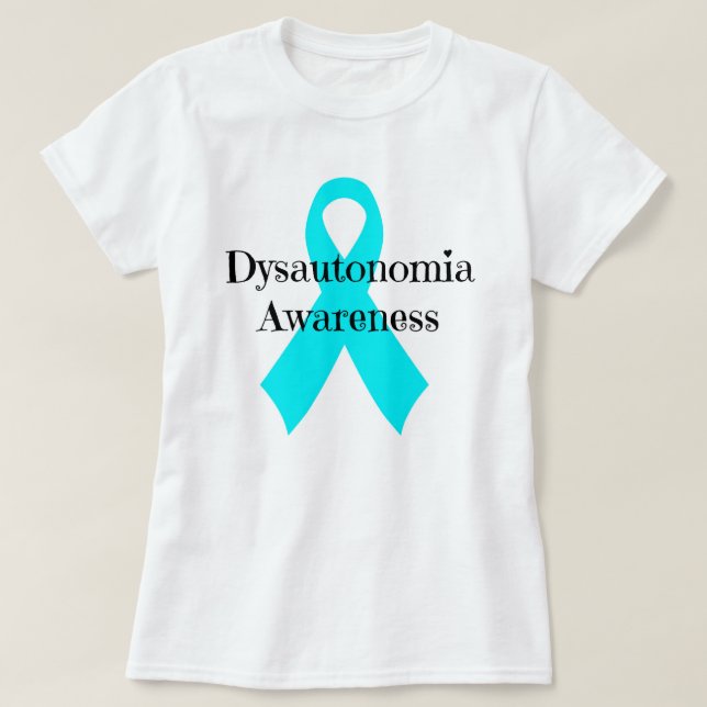 "Dysautonomia medvetenhet" utslagsplats Tee (Design framsida)