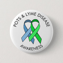 Dysautonomia och Lyme Disease Awareness Ribbon Pin Knapp