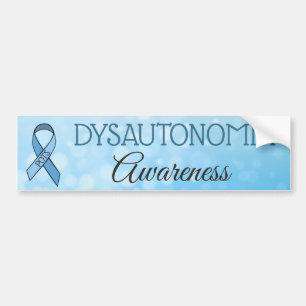 Dysautonomia POTS Awareness Ribbon Bumper Sticker Bildekal