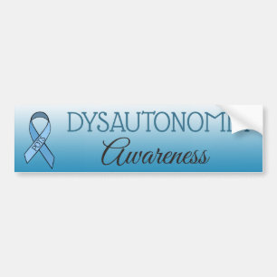 Dysautonomia POTS Awareness Ribbon Bumper Sticker Bildekal