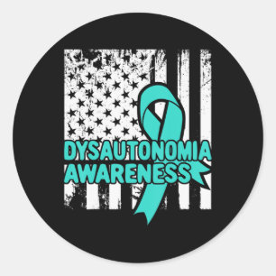 Dysautonomia T Shirt - Autonomic Dysfunction Medve Runt Klistermärke