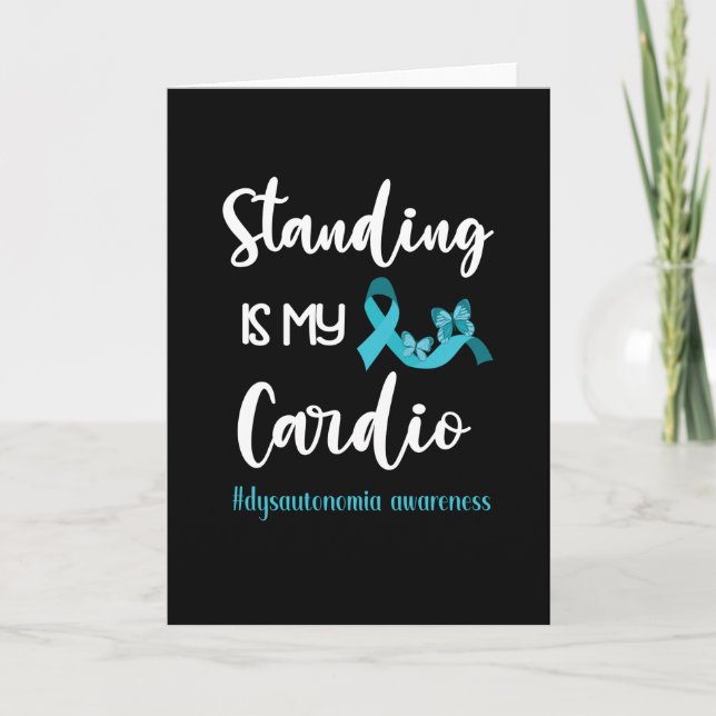 Dysautonomia Warrior POTS Awareness Month Ribbon Kort (Framsida)