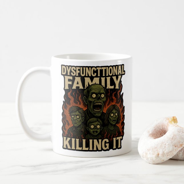 Dysfunktionell Familj som Mördar Kaffemugg (Med munk)