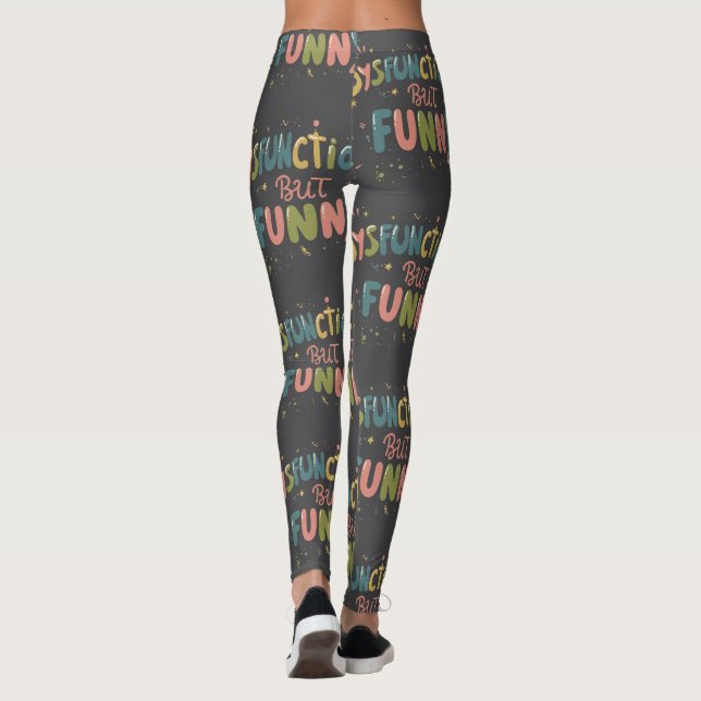 Dysfunktionell men rolig leggings (Baksida)