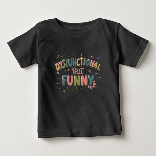 Dysfunktionell men rolig t shirt (Framsida)