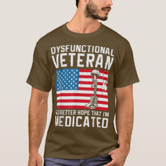 Dysfunktionell Veteran T Shirt