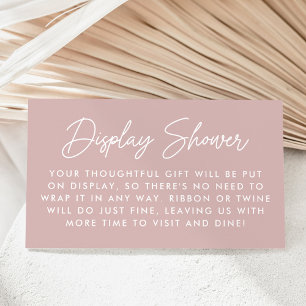 Dysig rosa baby shower-visning Kort för visning av