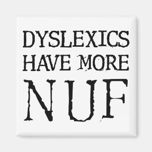 Dyslektiker Har Mer Roligt Roligt Kylskåp Magnet
