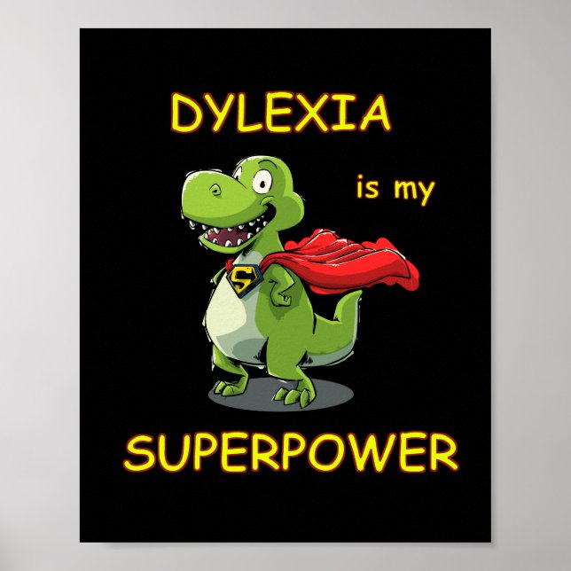 dyslexi supermakt poster (Framsidan)