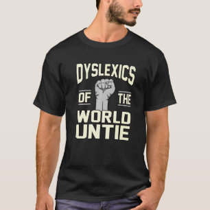 Dyslexi World Untie Dyslexia Awareness Silver T Shirt
