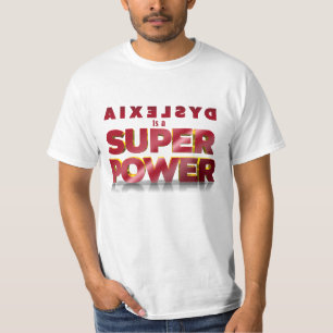 Dyslexia är en Toppen Power T Shirt