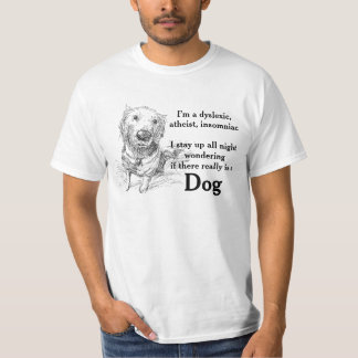 Dyslexia Atheist Joke Pun Funny Ordlek Tröja