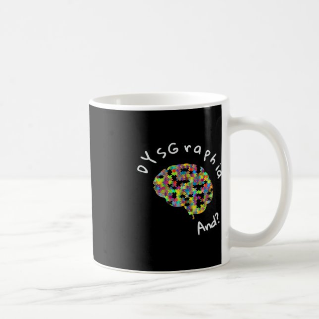 Dyslexia Awareness Dysgraa Writing Learning Dis Kaffemugg (Höger)