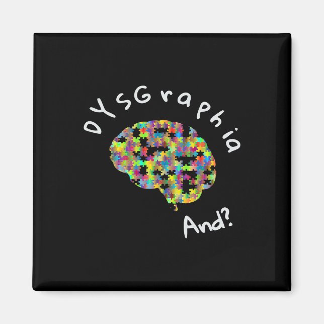Dyslexia Awareness Dysgraa Writing Learning Dis Magnet (Framsidan)
