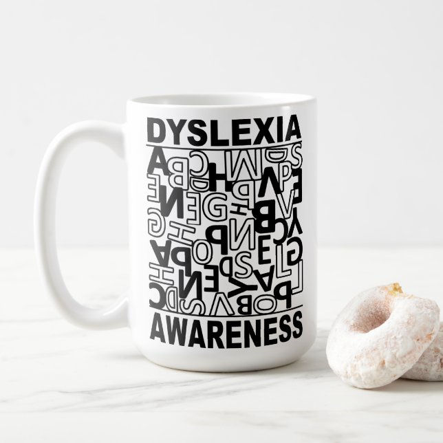 Dyslexia Awareness Dyslexia Teacher Studenter Kaffemugg (Med munk)