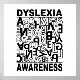 Dyslexia Awareness Dyslexia Teacher Studenter Poster