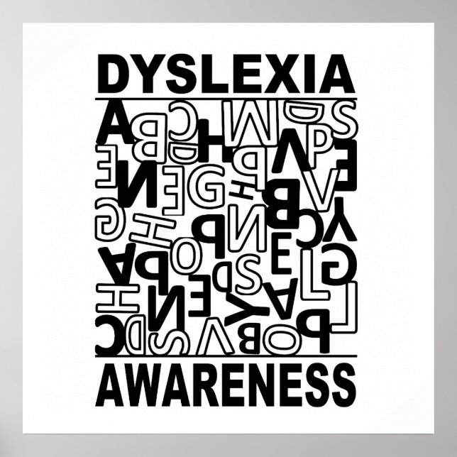 Dyslexia Awareness Dyslexia Teacher Studenter Poster (Framsidan)
