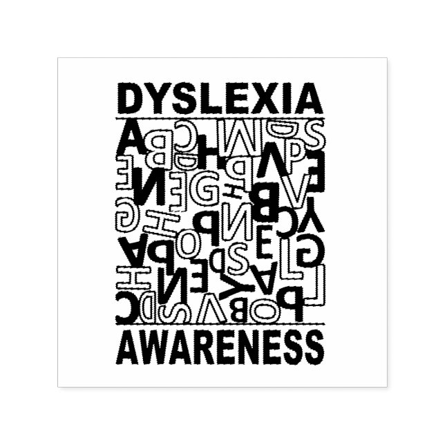 Dyslexia Awareness Dyslexia Teacher Studenter Självfärgande Stämpel (Design)