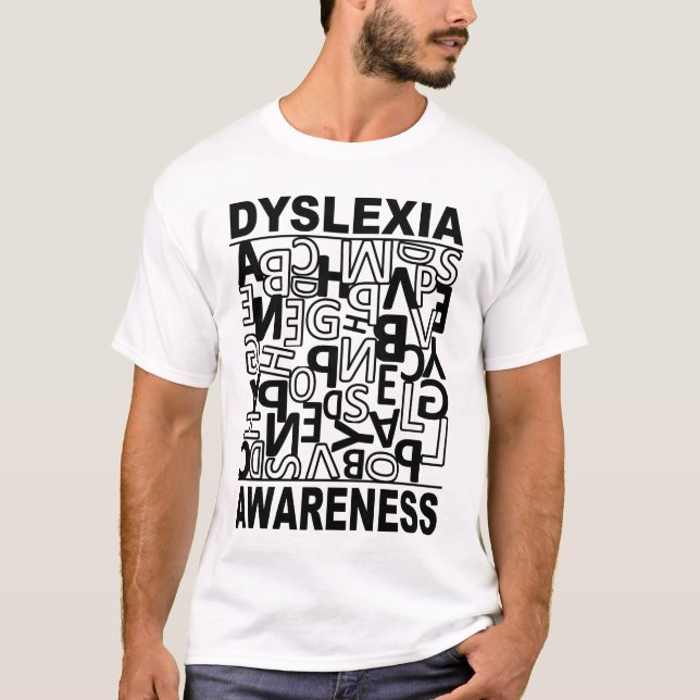 Dyslexia Awareness Dyslexia Teacher Studenter T Shirt (Framsida)
