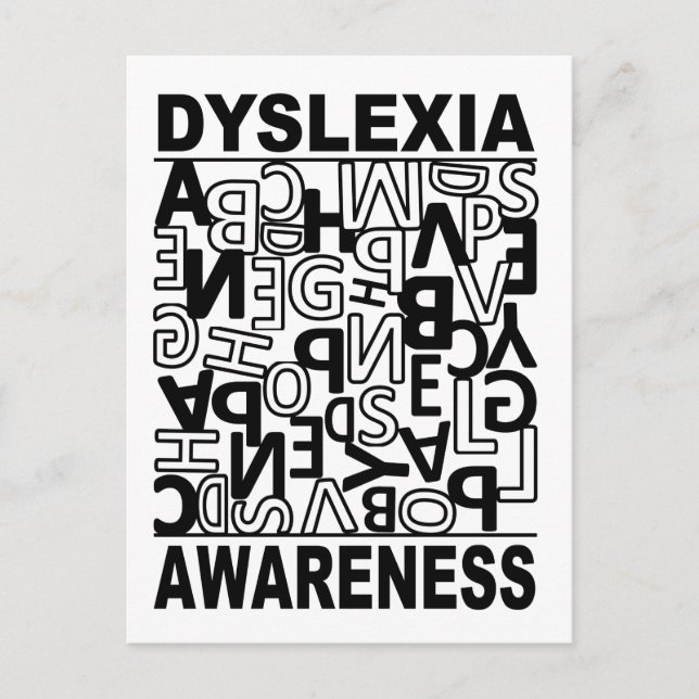 Dyslexia Awareness Dyslexia Teacher Studenter Vykort (Framsida)