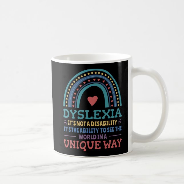 Dyslexia Awareness Dyslexic Coffee Mug Kaffemugg (Höger)