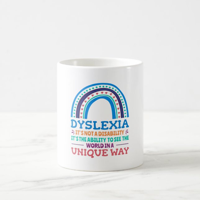 Dyslexia Awareness Dyslexic Kaffemugg (Center)