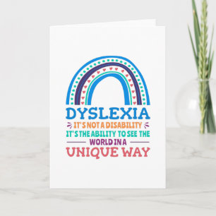 Dyslexia Awareness Dyslexic Kort