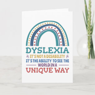 Dyslexia Awareness Dyslexic Kort