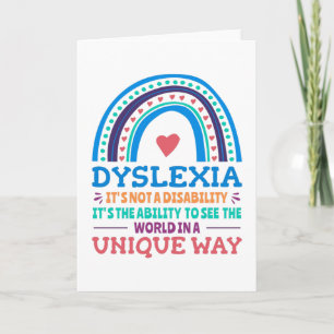 Dyslexia Awareness Dyslexic Kort