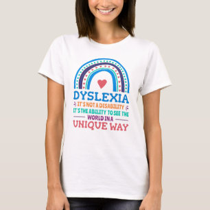 Dyslexia Awareness Dyslexic T Shirt