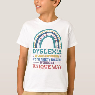 Dyslexia Awareness Dyslexic T Shirt
