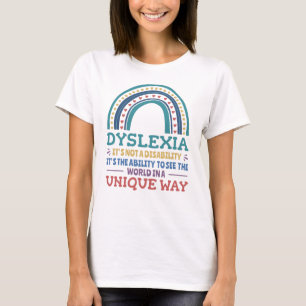 Dyslexia Awareness Dyslexic T Shirt