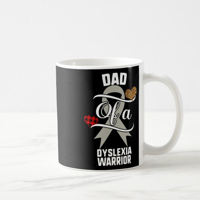 Dyslexia Awareness Leopard Buffalo Play Family Gi Kaffemugg (Höger)