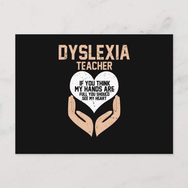 Dyslexia Awareness Månad, oktober Vykort (Framsida)