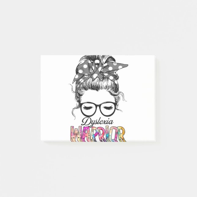 Dyslexia Awareness Month Ribbon Gifts Post-it Block (Framsida)