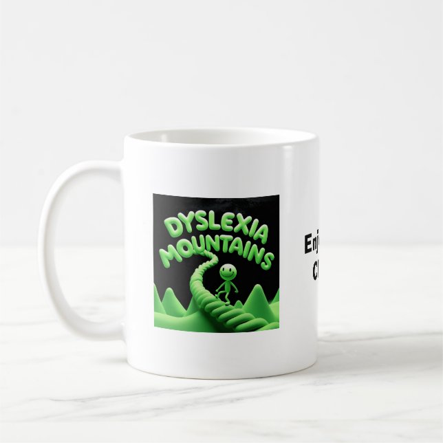 Dyslexia-bergen - Njut av klättret Kaffemugg (Vänster)