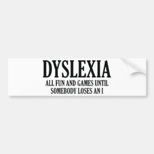 Dyslexia Bildekal