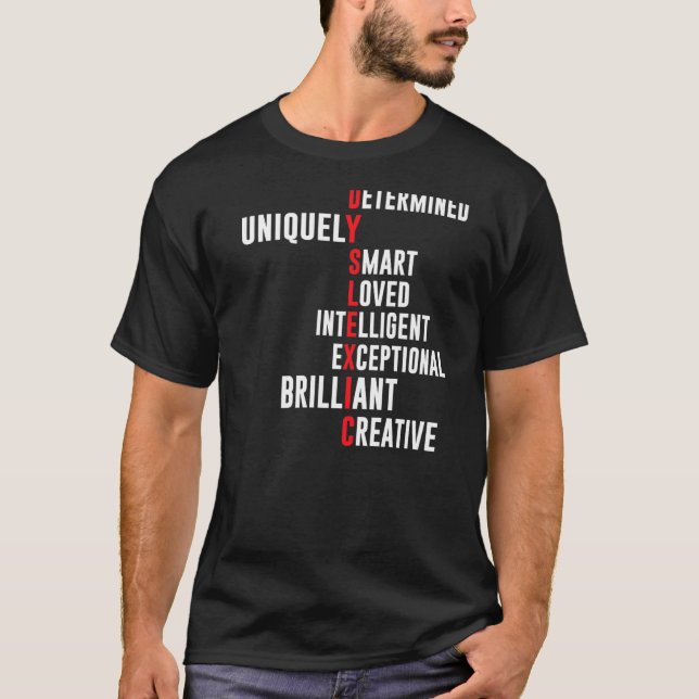 Dyslexia-definition, entydigt smart lov t shirt (Framsida)