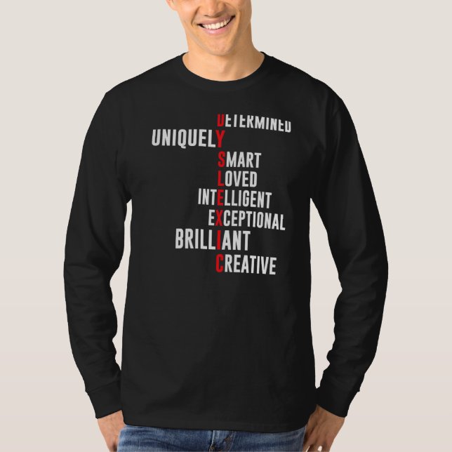 Dyslexia-definition, entydigt smart lov t shirt (Framsida)