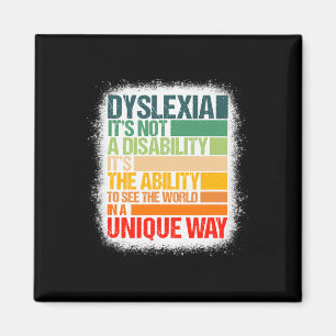 Dyslexia Det är inte ett handikapp Dyslexia-medvet Magnet