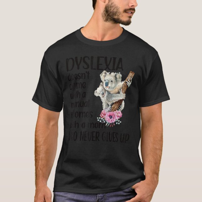 Dyslexia Komar inte med en handbok som kommer från T Shirt (Framsida)