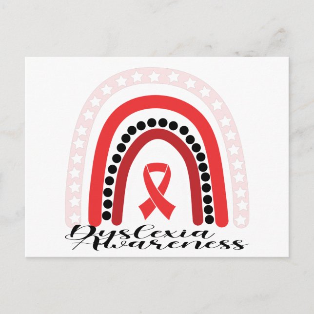 Dyslexia - medvetandegrad Månad Vykort (Framsida)