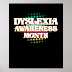Dyslexia - medvetenhet Månad oktober - behandlings Poster